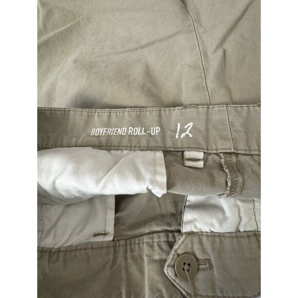 Gap Y2K Vintage Vibes Boyfriend Khaki Shorts Sz 12 Preppy Utility Coastal Beachy - Picture 5 of 15